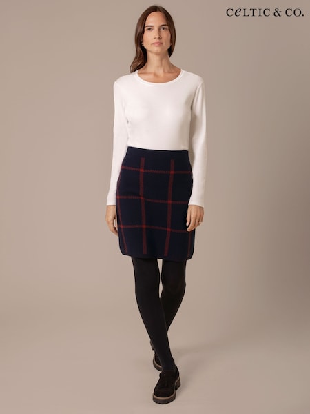 Celtic & Co. Blue Check Skirt (G62042) | £69