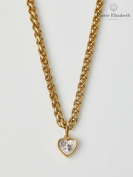 Carrie Elizabeth Gold Tone You Have My Heart Vintage Necklace (G62259) | £160