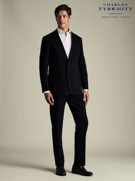 Charles Tyrwhitt Blue Seasonal Design Windowpane Check Slim Fit Jacket (G62337) | £239