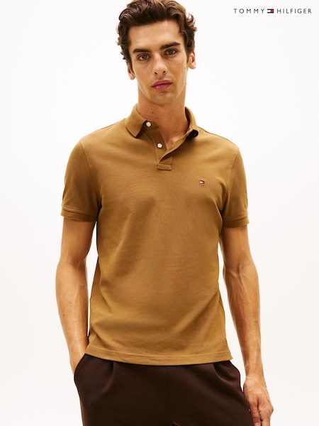 Tommy Hilfiger Brown 1985 Regular Fit Pique Polo Shirt (G62521) | £75