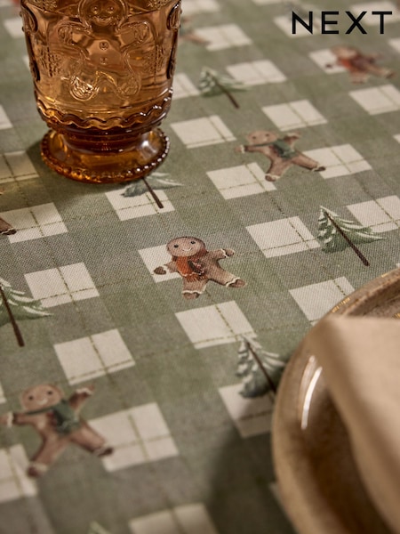 Christmas Gingerbread Wipe Clean Table Cloth