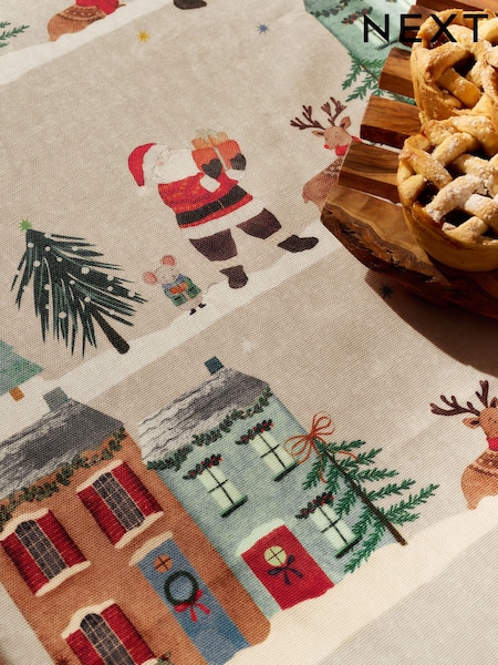 Christmas Santa Wipe Clean Table Cloth