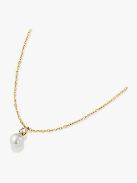 D.Louise Gold Tone Waterproof Pearl Drop Necklace (G62584) | £60