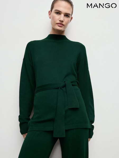 Mango Green Knot Detail Sweater (G62593) | £36