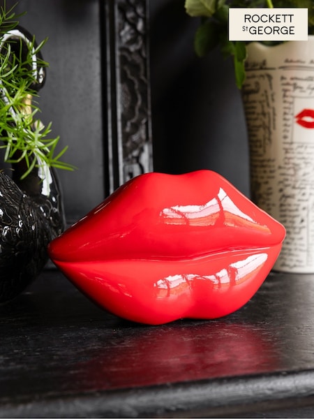Rockett St George Kiss And Tell Lips Ornament