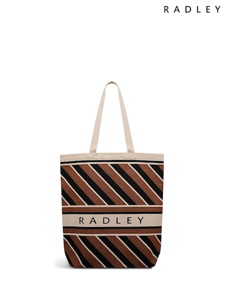 Radley Grey Diagonal Stripe Extra Large Tote Bag (G62729) | £39
