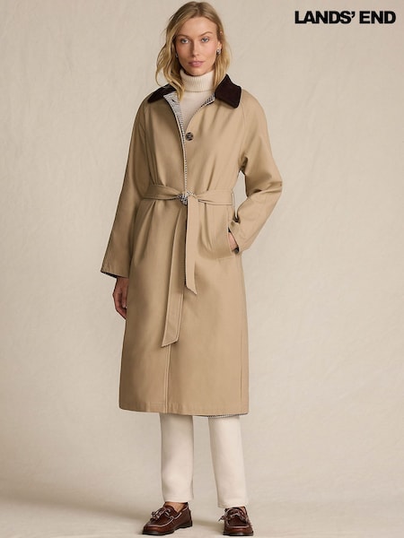 Lands' End Natural Reversible Belted Trench Coat (G62745) | £159