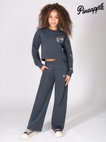 Pineapple Grey Wide Leg Joggers (G62835) | £27