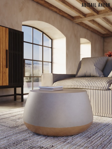 Abigail Ahern Gold and Grey Ombre Taiko Coffee Table (G62895) | £525