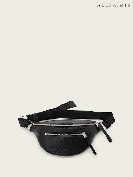 AllSaints Black Itoko Leather Bumbag (G63189) | £149