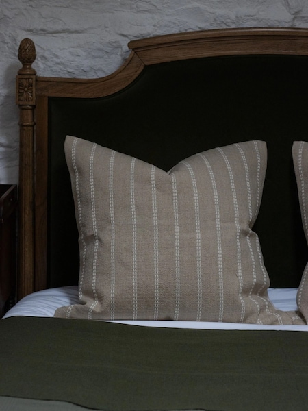 Ellenvale Interiors Beige India Stripe Cushion Cover (G63232) | £20