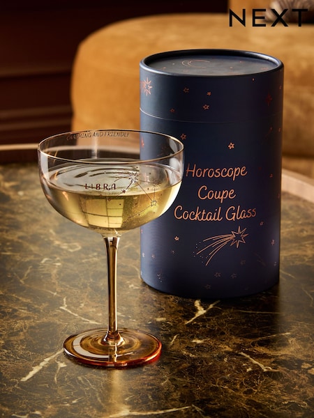 Zodiac Star Sign Horoscope Cocktail Glass