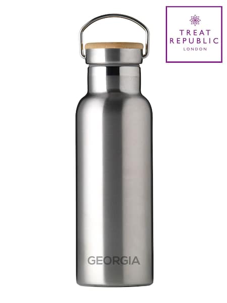 Treat Republic Personalised Bamboo Lid Insulated 17oz Drinks Bottle (G63725) | £25