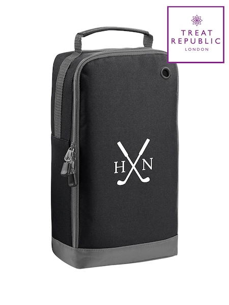 Treat Republic Personalised Black Golf Shoe Bag (G63730) | £20