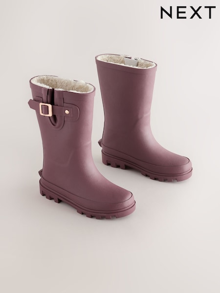 Burgundy Red - Buckle Wellies