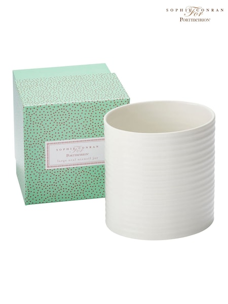 Sophie Conran White Porcelain Large Oval Utensil Jar (G64269) | £32