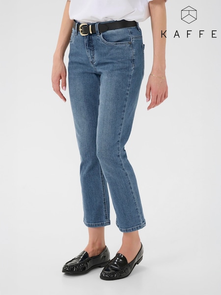 Kaffe Blue Stylish Cropped Denim Jeans (G64284) | £70