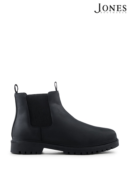 Jones Bootmaker Black Hamburg Leather Waterproof Chelsea Boots (G64654) | £130