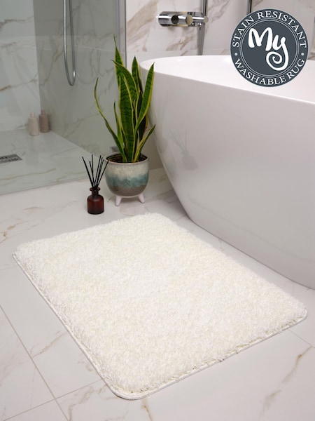 My Rug Ivory Shaggy Bathmat (G64924) | £25
