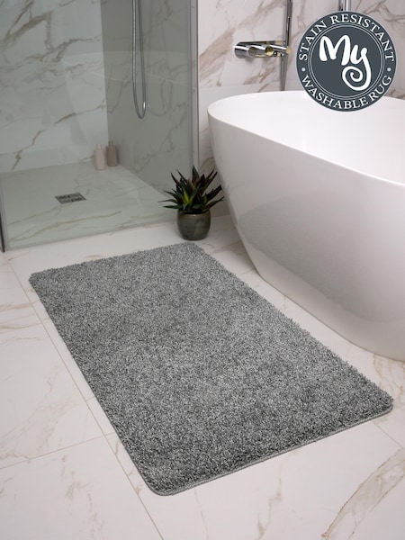 My Rug Ghost Grey Shaggy Bathmat Runner (G64928) | £30