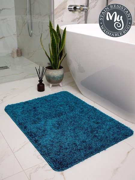 My Rug Teal Shaggy Bathmat (G64929) | £25