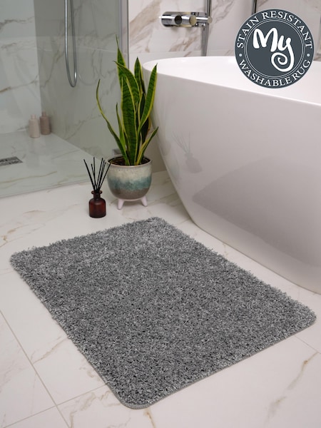 My Rug Ghost Grey Shaggy Bathmat (G64930) | £25