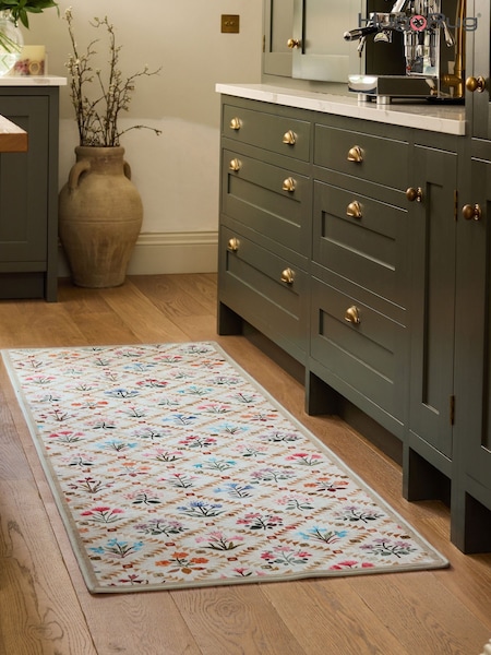 Hug Rug Beige Wildflower Patch Runner (G65254) | £195