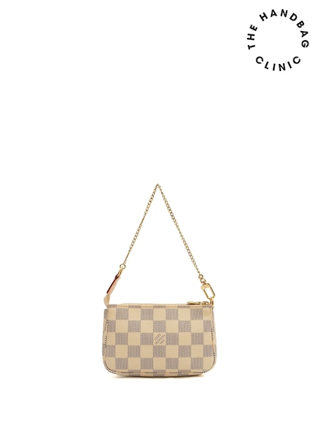 The Handbag Clinic Natural Louis Vuitton Damier Azur Mini Pochette Accessoires Mini Bag (G65401) | £395