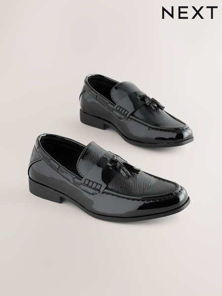 Black Patent Tassel - Smart Loafers