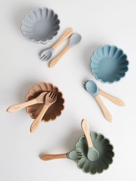 Sixty3 Styled Powder Little Daphne Baby Dinnerware Bowl Set (G65848) | £20