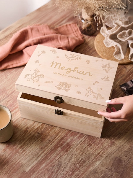 Fairytale Personalised Memory Keepsake Box by No Ordinary Gift (G66003) | £42