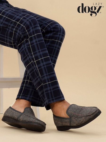 Lazy Dogz Blue Eisenhower II Full Slippers (G66185) | £28