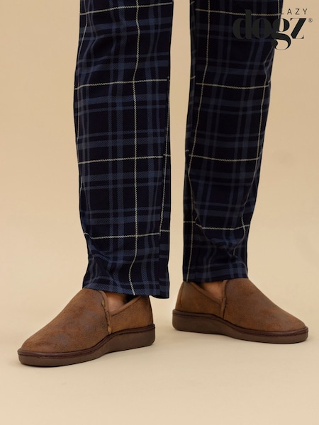 Lazy Dogz Blue Manor II Full Slippers (G66190) | £29