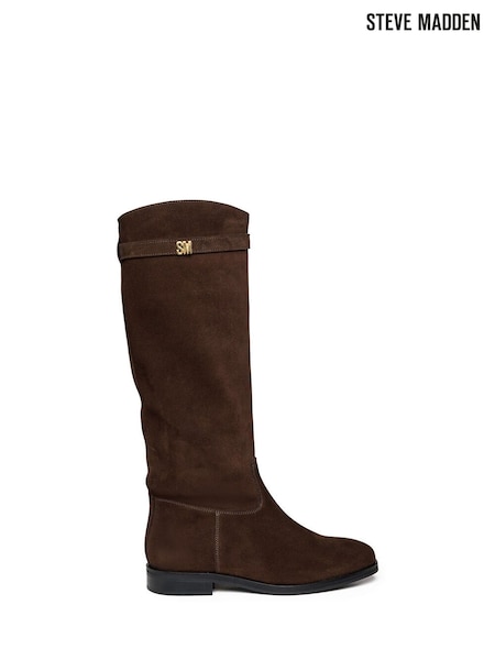 Steve Madden Novi High Brown Boots (G66318) | £240