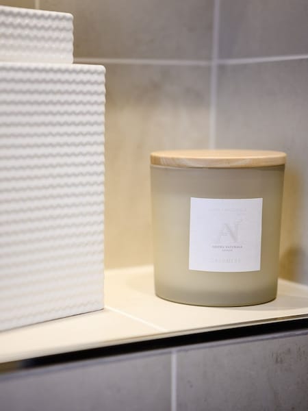 Aroma Naturals Stone Frosted Cashmere Candle (G66391) | £20