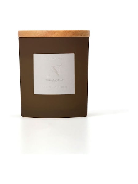 Aroma Naturals Brown Frosted Praline & Birch Candle (G66399) | £17