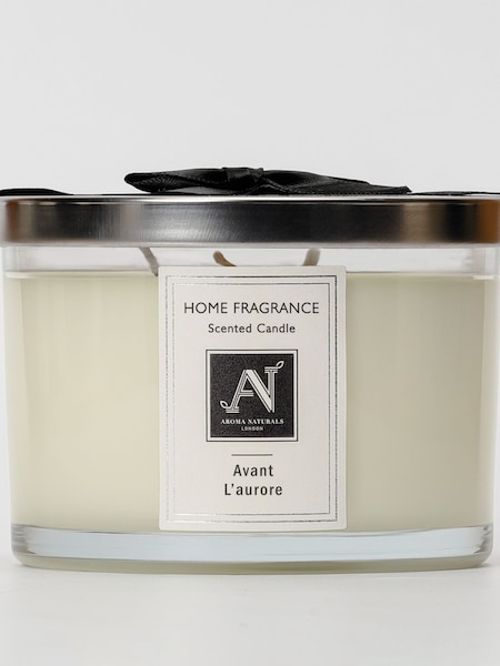 Aroma Naturals Clear Minimalist Luxe Avant L'aurore 3 Wick Candle (G66405) | £20