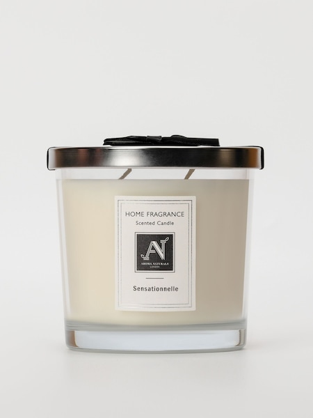 Aroma Naturals Clear Minimalist Luxe Sensationnelle 2 Wick Candle (G66407) | £20