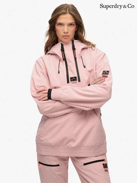Superdry Pink Freestyle Softshell Ski Hoodie (G66693) | £140