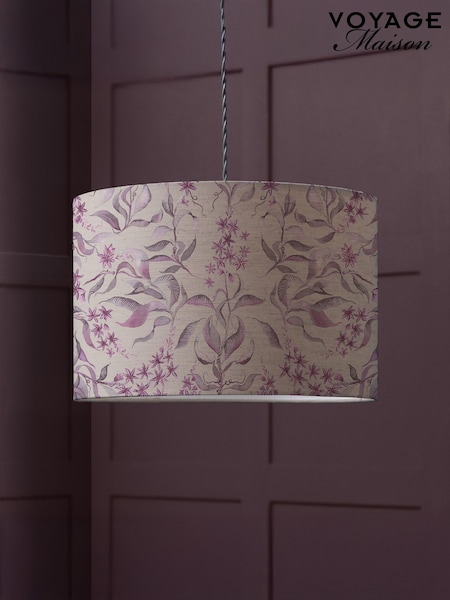 Voyage Maison Purple Hettie Eva Printed Lamp Shade (G66839) | £51