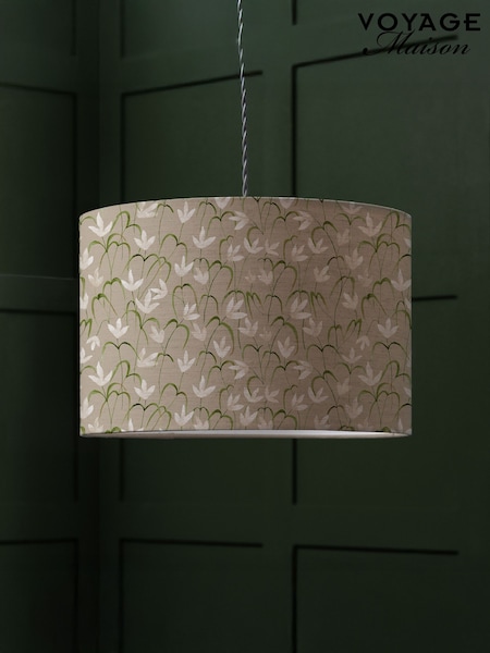 Voyage Maison Grey Fresia Eva Printed Lamp Shade (G66843) | £63