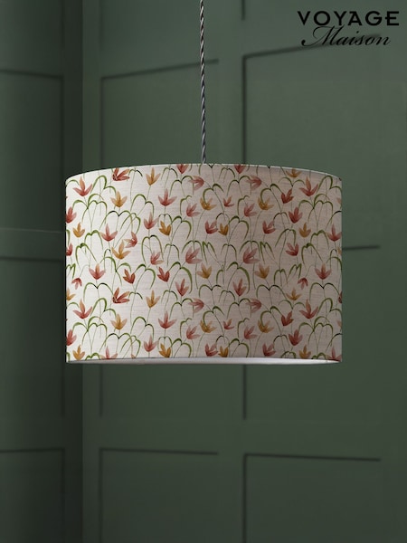 Voyage Maison Orange Fresia Eva Printed Lamp Shade (G66914) | £54