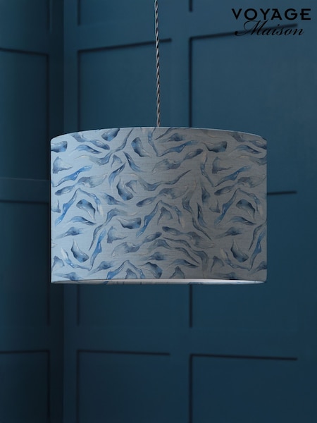 Voyage Maison Blue Balaya Eva Printed Lamp Shade (G66934) | £54