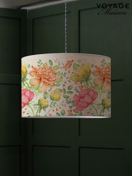 Voyage Maison Orange Maisie Eva Printed Lamp Shade (G66979) | £54