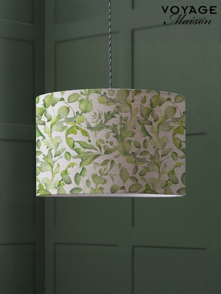 Voyage Maison Green Claudia Eva Printed Lamp Shade (G67006) | £54