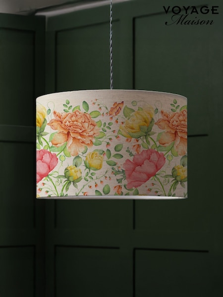 Voyage Maison Orange Maisie Eva Printed Lamp Shade (G67018) | £51
