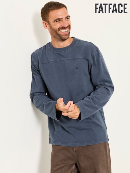 French Navy - Regular Fatface Long Sleeve Alton T-shirt