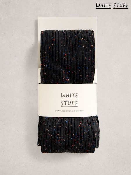 White Stuff Black Fiona Fleck Tights (G67568) | £17.50