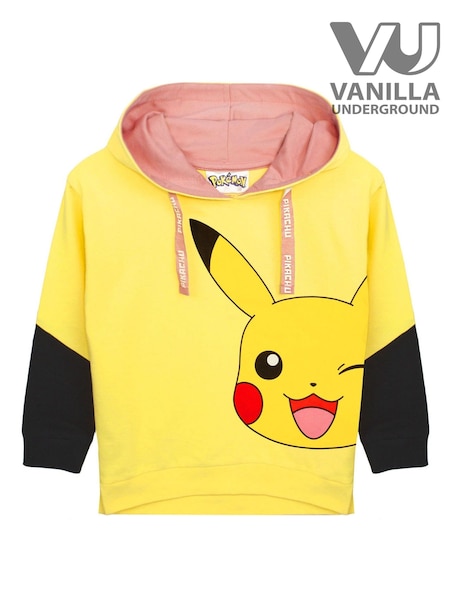 Vanilla Underground Yellow Pokemon Pikachu Hoodie (G67701) | £20