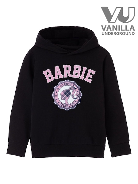 Vanilla Underground Black Barbie Checked Collegiate Hoodie (G67715) | £20